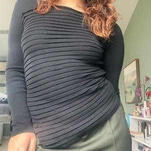 Black asymmetrical top!